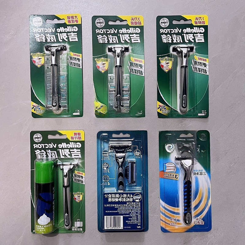 Weifeng Razor Holder with 1/2/3/5/6 Rotating Blades, Double-Layer Speed Razor for Manual Double-Sided Shaving, Classic Razor Blades Weifeng Razor Holder with 1/2/3/5/6 Rotating Blades, Double-Layer Speed Razor for Manual Double-Sided Shaving, Classic Razor Blades