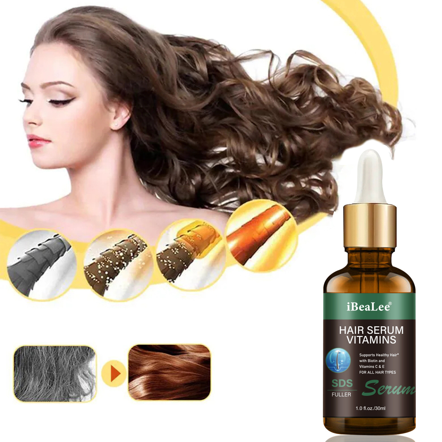 IBeaLee Moisturizing Thick Hair Line Strong Firm Anti dropping essence_voghion.com
