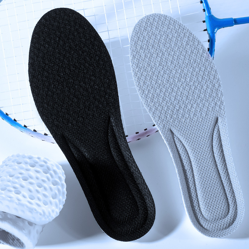 Plantillas de zapatos deportivos, elásticas suaves, cómodas plantillas de zapatos deportivos PU, transpirables, elásticas, antiolentes y absorbentes de sudor, plantillas para hombres
