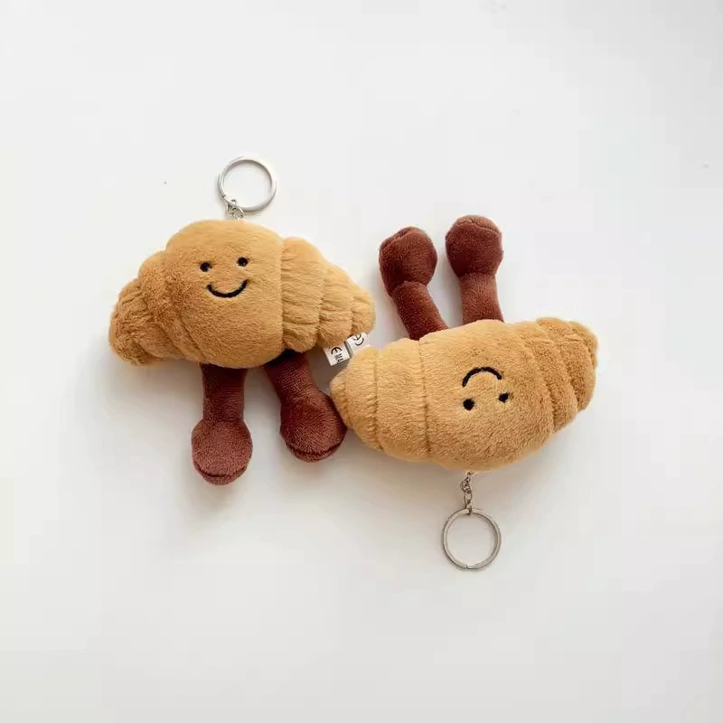 Интернет-красное веселье креативные милые круассаны кукла игрушка кукла круассаны имитация плюшевого брелка