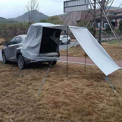 Avtomobil dam çadırları Rooftop Tent Canopy Camping - silver-gray-package-three-plus-tail-tent-please-note-the-model-when-placing-an-order-default-item
