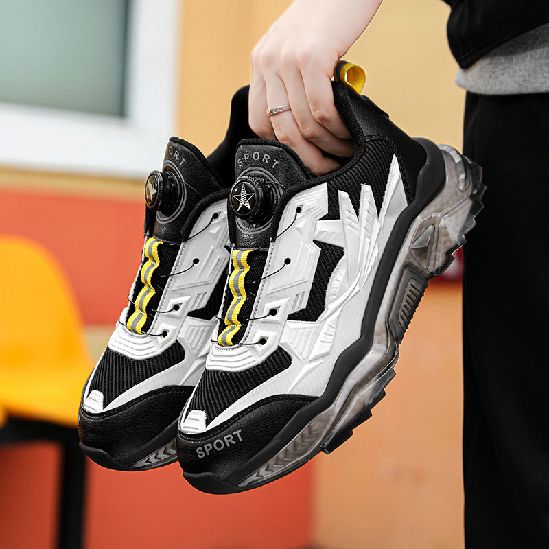 Frühling und Winter Herrenschuhe Herbst Drehknopf Torre Schuhe Trendy Teenager Mittelschüler Keine Schnürsenkel Sneaker_voghion.com