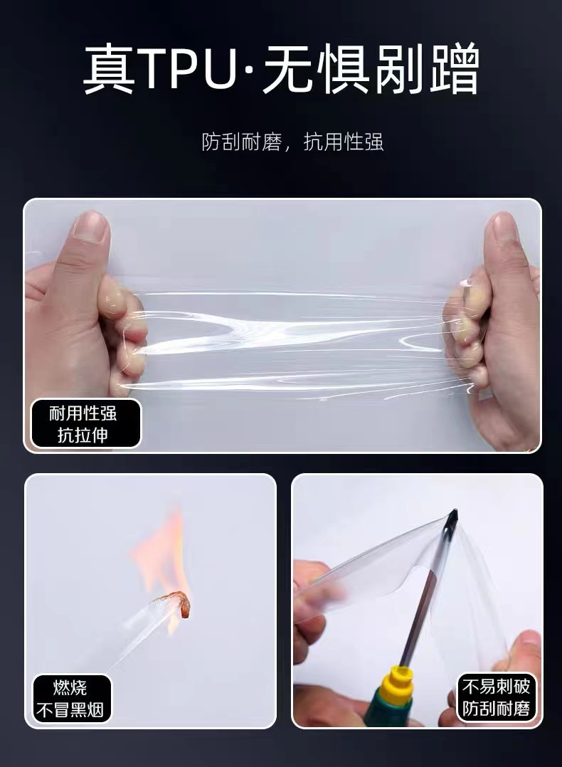 Suitable for Mercedes-Benz C260-Class Glc300 Interior Protective Film Transparent Material Navigation Central Control Film-Tpu High Temperature Protection