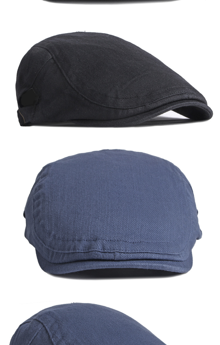 Unisex Simple Light Cotton Beret For Men Retro Art Shade Duck Tongue Forward Hat For Women Simple Fashionable_voghion.com