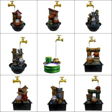 外贸跨境出口水龙头悬空创意盆景假山桌面装饰流水摆件工艺品