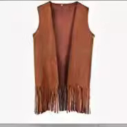 2023 Amazon new hippie tassel vest 60 70s men women party stage wear
