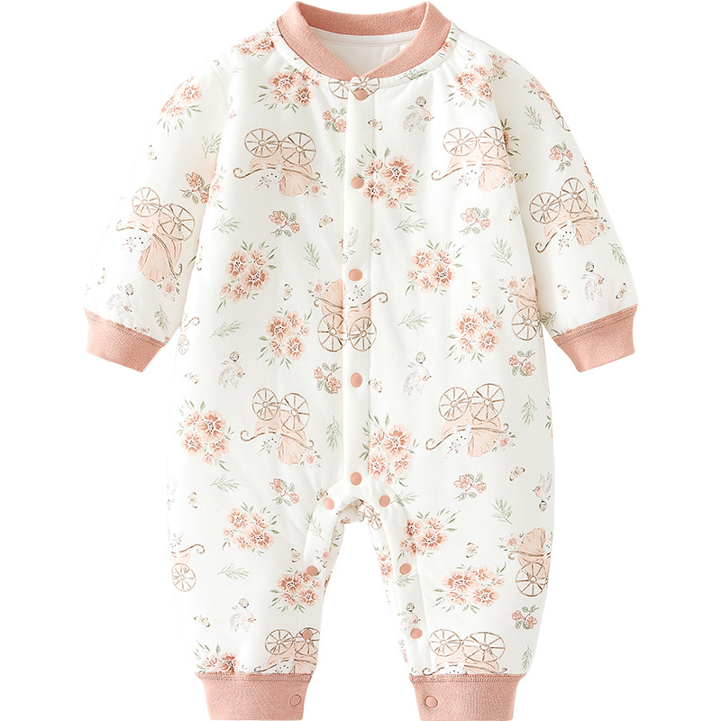 Primavera, otoño, invierno, camiseta infantil, algodón caliente, ropa de invierno para bebés.