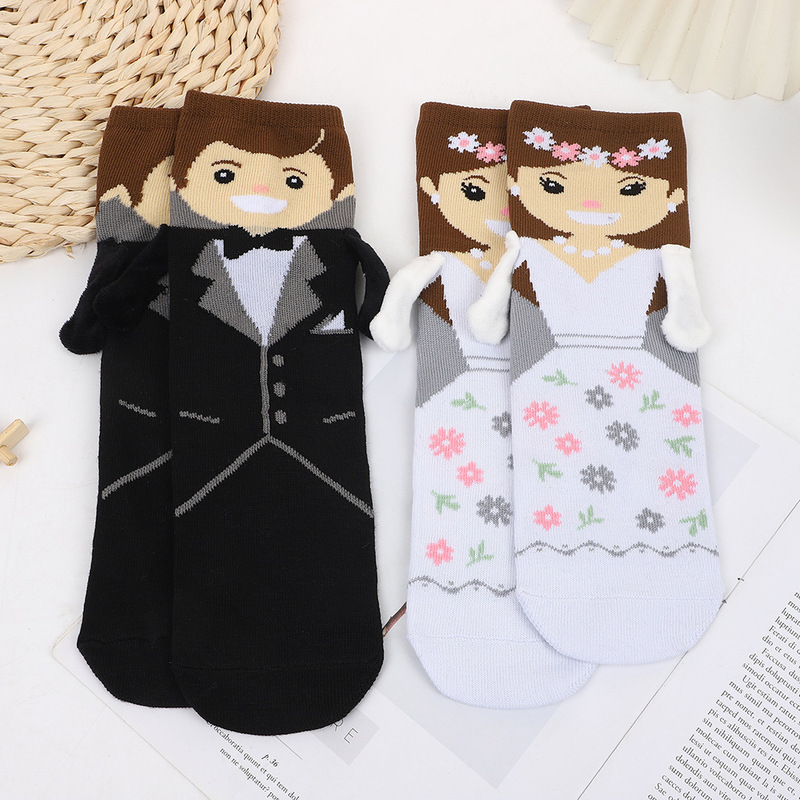 wedding suit socks bride and groom socks lovers socks wedding gift socks valentine's day cotton socks