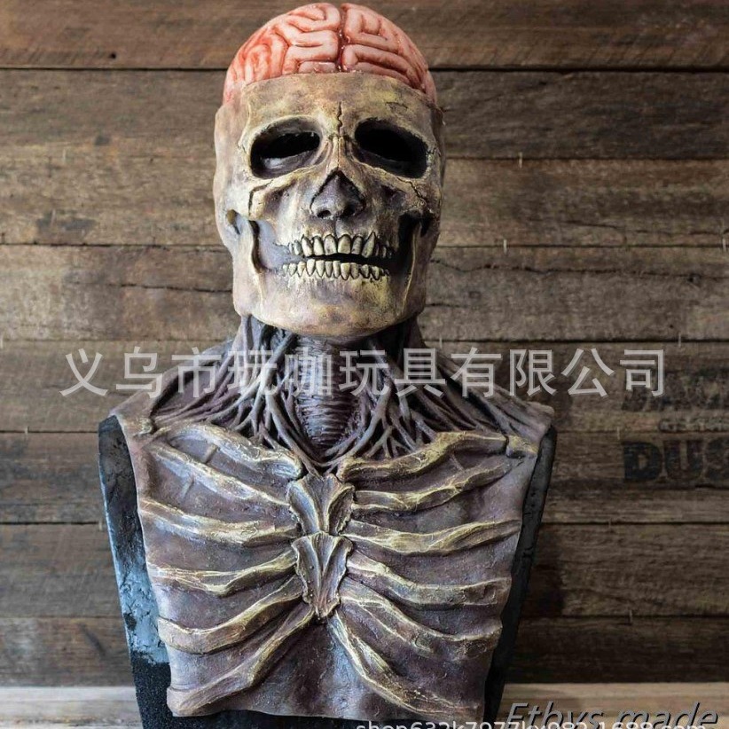 Máscara de demonio de terror de Halloween máscara exorcista máscara de doble capa Jack máscara de látex fábrica en stock