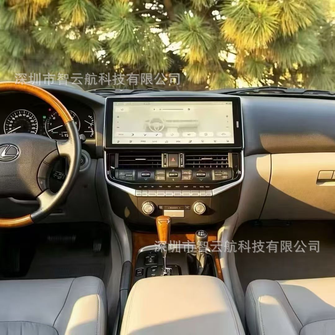 03-07 Land Cruiser LC100/LX470 upgrade to LC300 Android large-screen navigation GPS Bluetooth radio