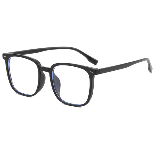 Anti-blue light glasses wholesale black frame plain artifact photochromic myopia glasses for women flat eye frame men