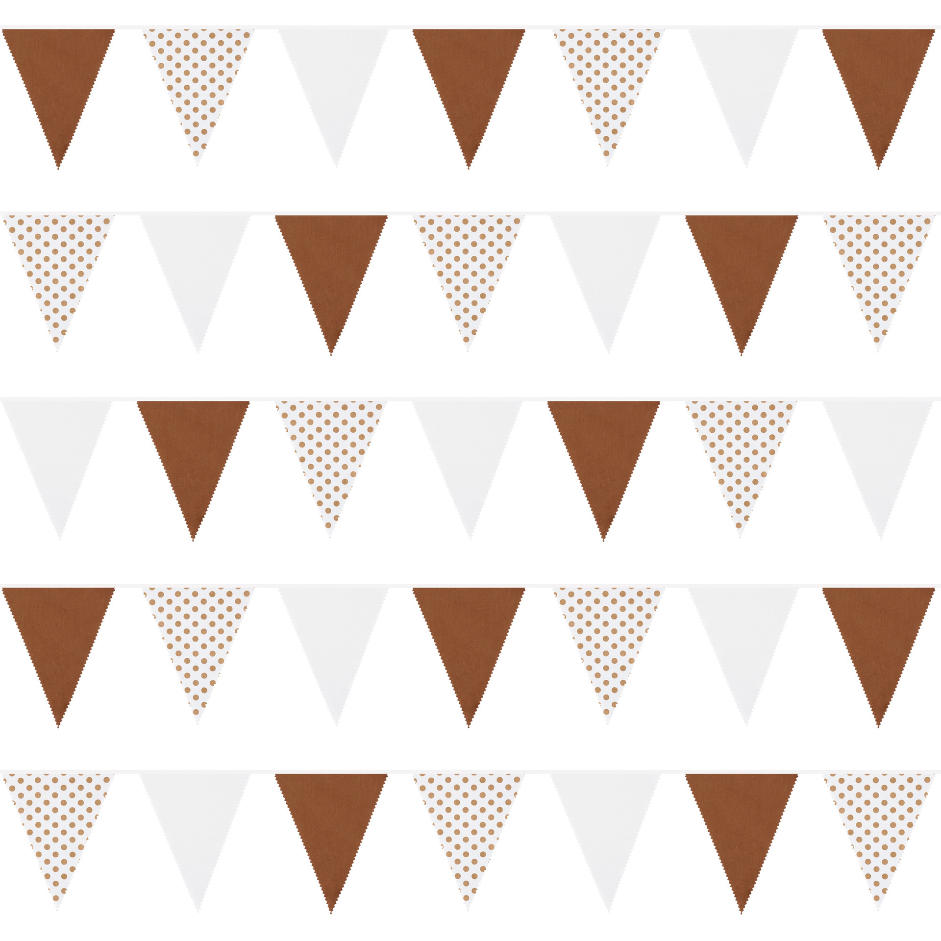 12 meters 42 pieces of colorful floral wave single layer cotton triangular flag birthday flag photo background Western wedding flag_voghion.com