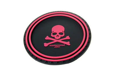 Car anti-slip mat, perfume ornament, car decoration sticker, diamond sticker, feather, sun-resistant, high-temperature resistant, diamond mat (Anti-slip mat) - red-skull