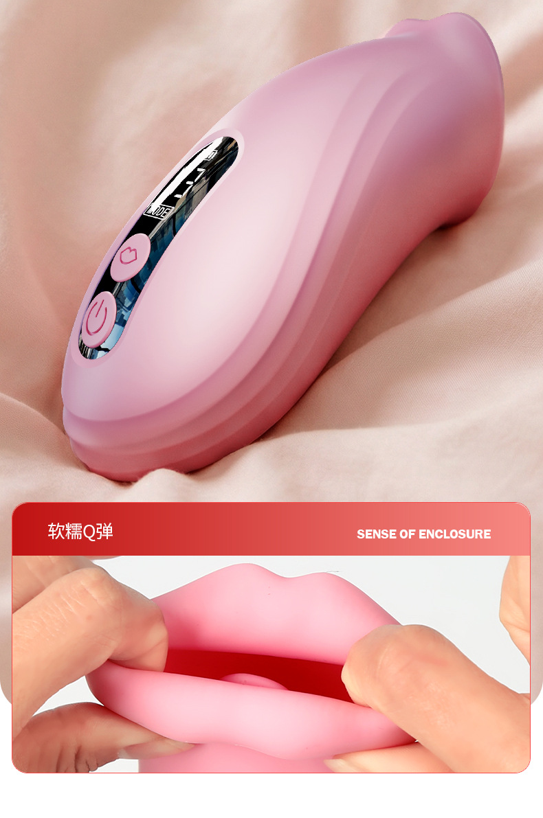 Dudu Red Lip Sucking Device Silicone USB Rechargeable Suction Vibrator — detail image 20