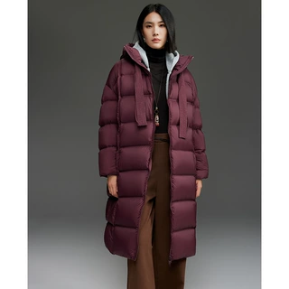 充300+鸭绒羽绒服女长款过膝高端可脱卸连帽宽松保暖外套冬季新款
