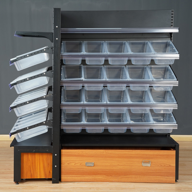 超市散称零食货架小食品多层摆货架子便利店小卖部单面靠墙展示架