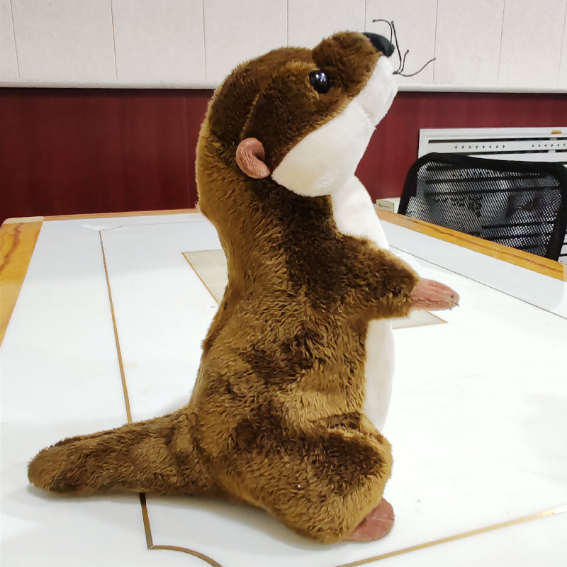 Animal de simulación transfronteriza Little Haize Polar Ocean Park Otter Doll Zorro suricata Juguetes de peluche Regalo de confort femenino