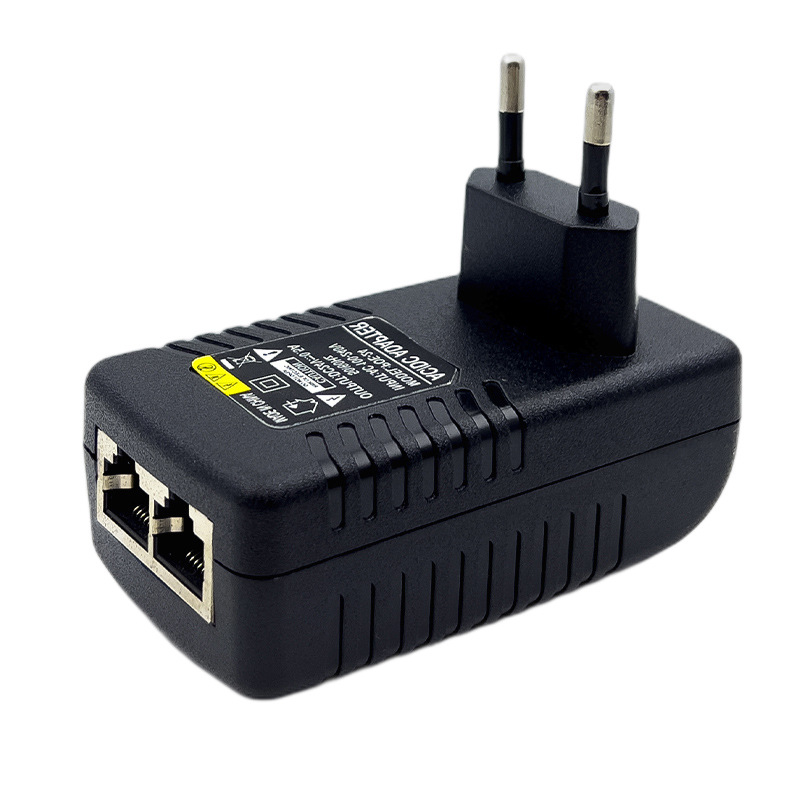 欧规百兆POE供电模块电源48V0.5A 24V1A监控以太网AP无线网桥现货