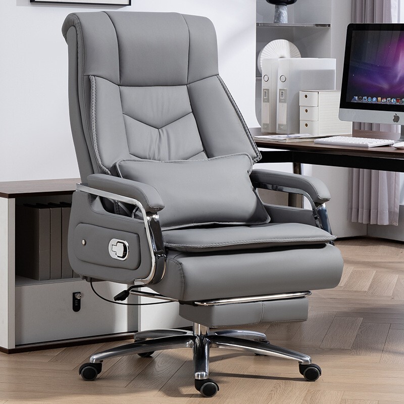 Office Chair Leather Boss Chair Comfortable Sedentary Office Chair Home Computer Chair Study Chair Business Chair