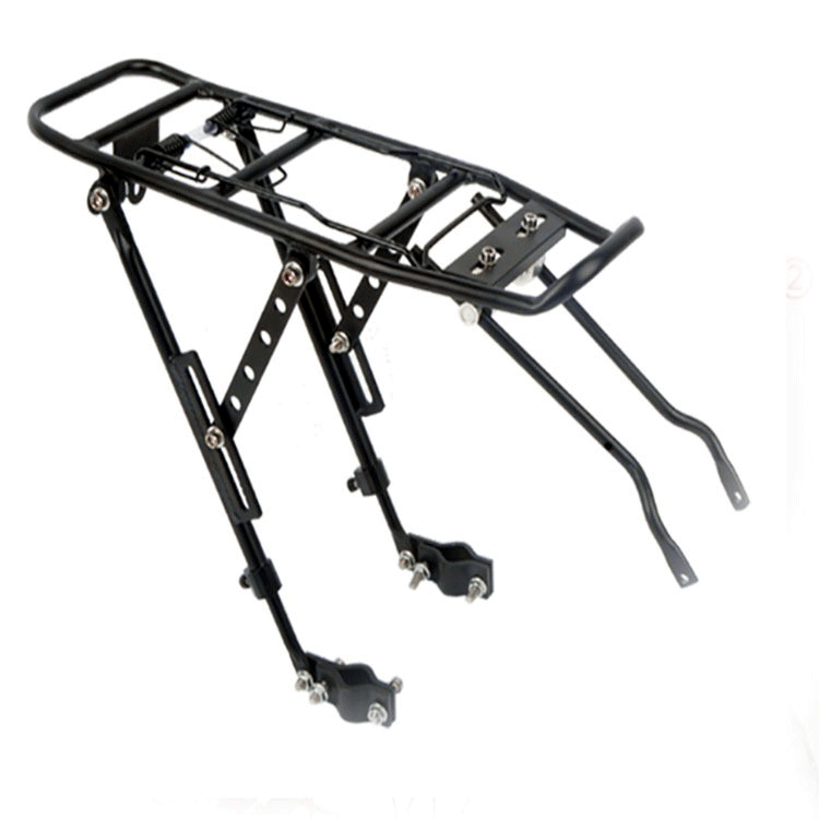 Aleación de aluminio estante trasero de la bicicleta percha trasera bicicleta portaequipajes freno de disco V freno se puede utilizar ajustable