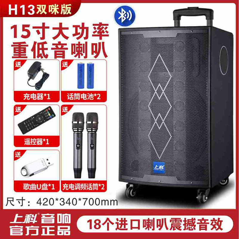 广场舞音响功放一体机户外演出唱歌低音炮K歌蓝牙音箱蓝牙5.0|undefined
