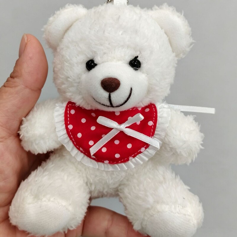 Teddy Bear Kt Cat Self-Deprecating Bear Drool Bib Doll Clothes Replacement Plaid Lollipop Apron Labubu Dress-Up Bib