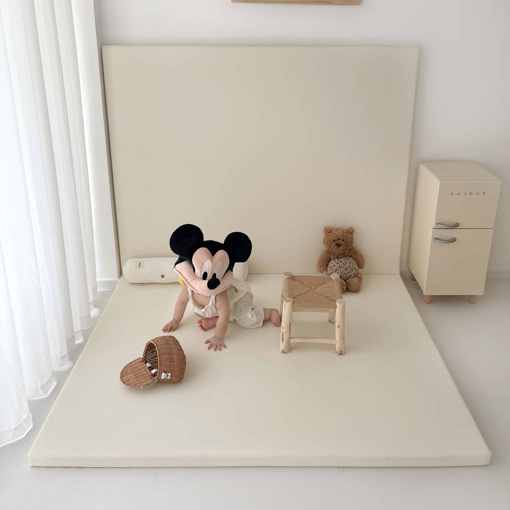 XPE bebé PU esterilla de trepa gruesa 4cm bebés y niños sala de estar esterilla plegable esterilla de piso valla ecológica esterilla de trepa para el hogar