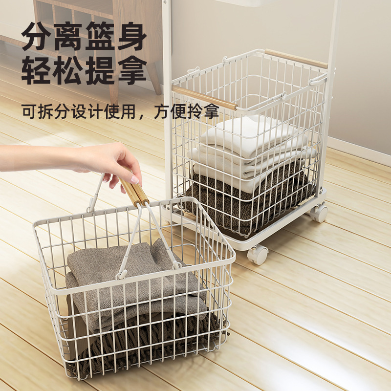 脏衣篓脏衣服收纳筐脏衣篮娃娃浴室放衣服卫生间洗衣家用双层|undefined