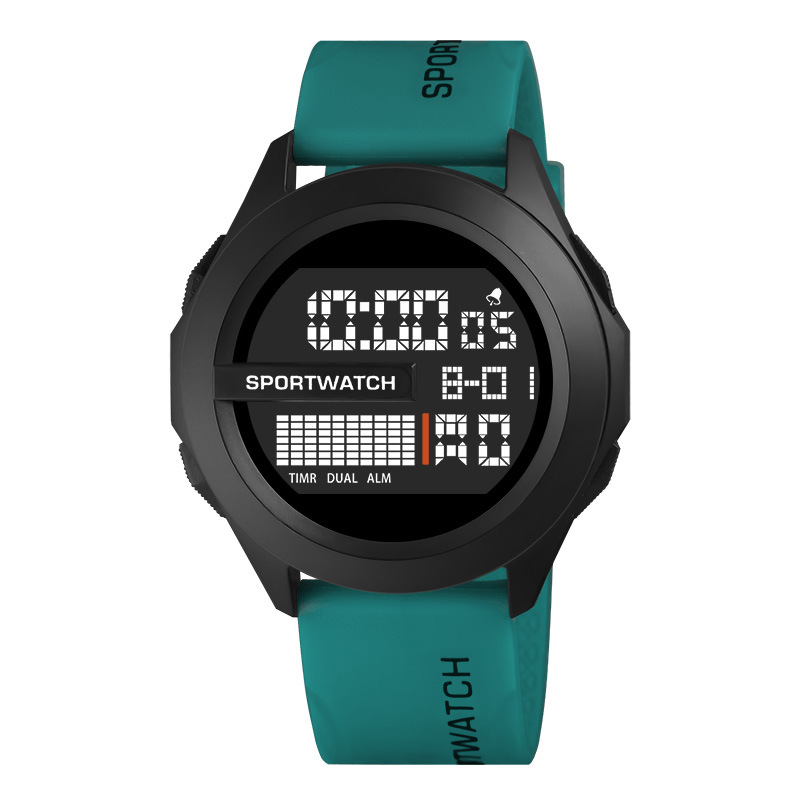 Nuevo reloj electrónico tecnológico para hombre, multifuncional, luminoso, moderno, adecuado para estudiantes de secundaria y preparatoria, cronógrafo, para correr, reloj digital de moda para estudiantes.