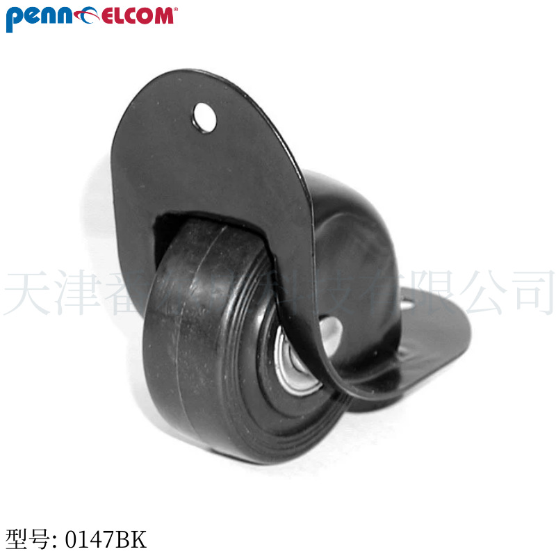 Penn Elcom2寸小型定向脚轮金属轮家具工业轮侧装滑轮0147BK