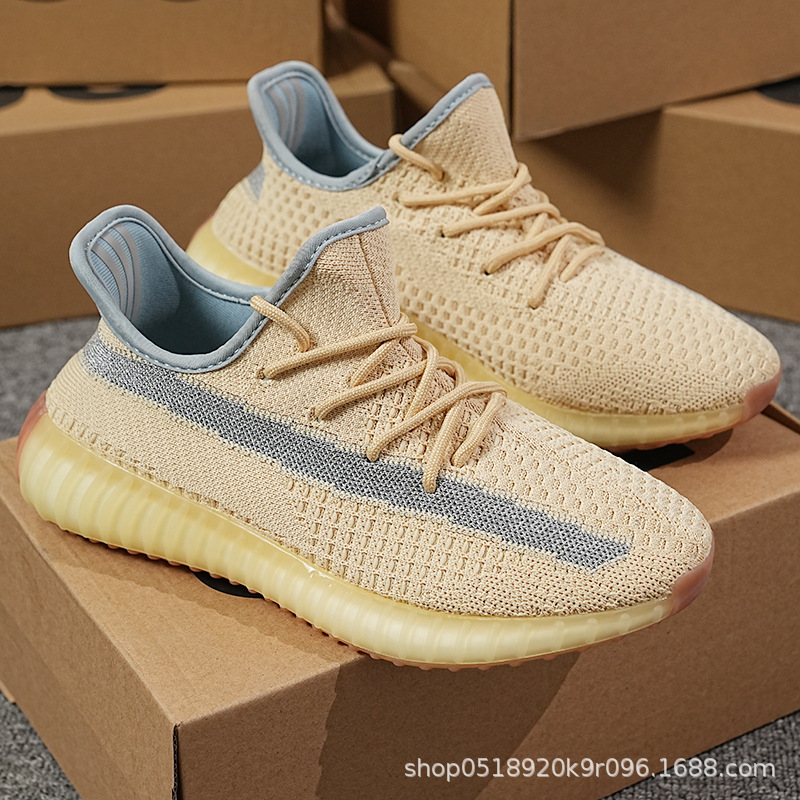 Zapatos de coco Baiyi 350 helado blanco puro blanco blanco pequeña margarita Putian hombres y mujeres zapatos deportivos casuales zapatos para correr