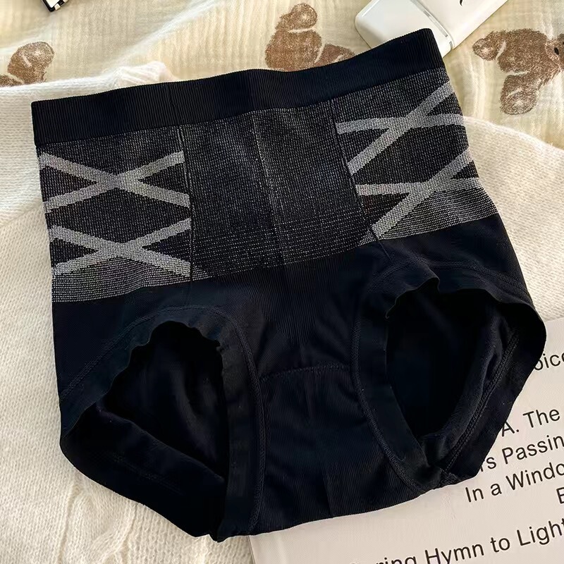 新商品の高腰シームレス黒包帯は腹を収めてお尻の女性の下着を持ちます。|undefined