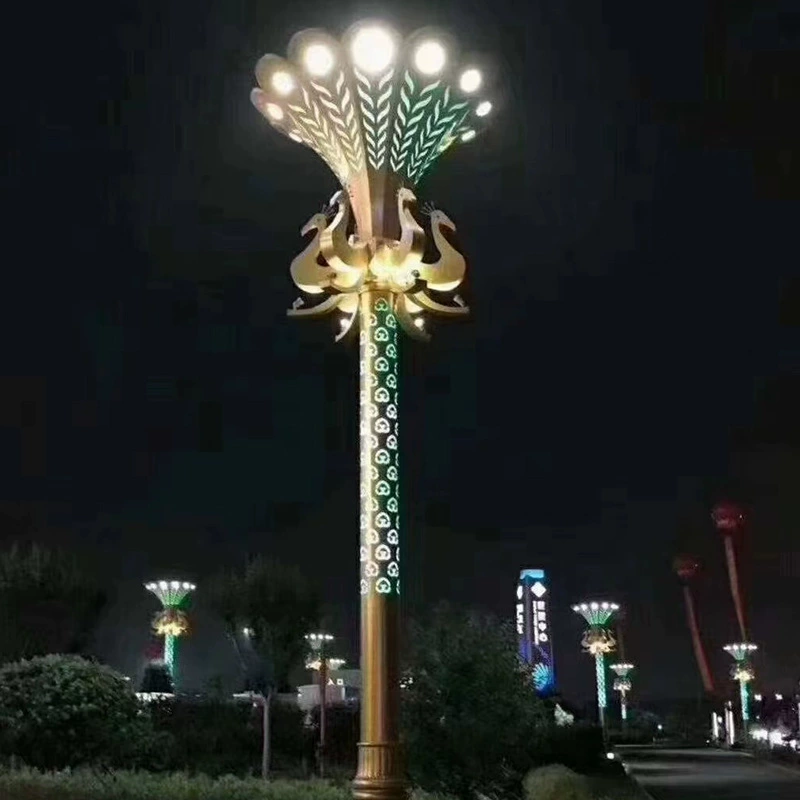 [厂家供应户外道路灯造型LED玉兰灯市政工程定 制广场小区景观灯]