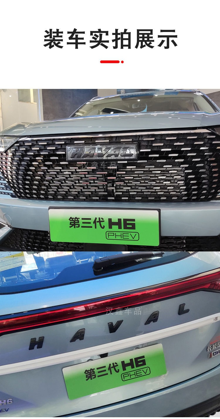 Haval First Generation Big Dog Third Generation H6 Car Logo Cool Dog National Trend Divine Beast M6 Plus Black Warrior Front Logo Rear Letter Logo