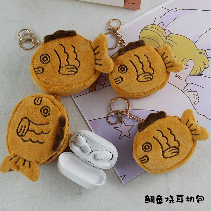 Милый окунь сумка для наушников мультфильм портмоне ремешок airpods защита для наушников сумка для хранения портмоне
