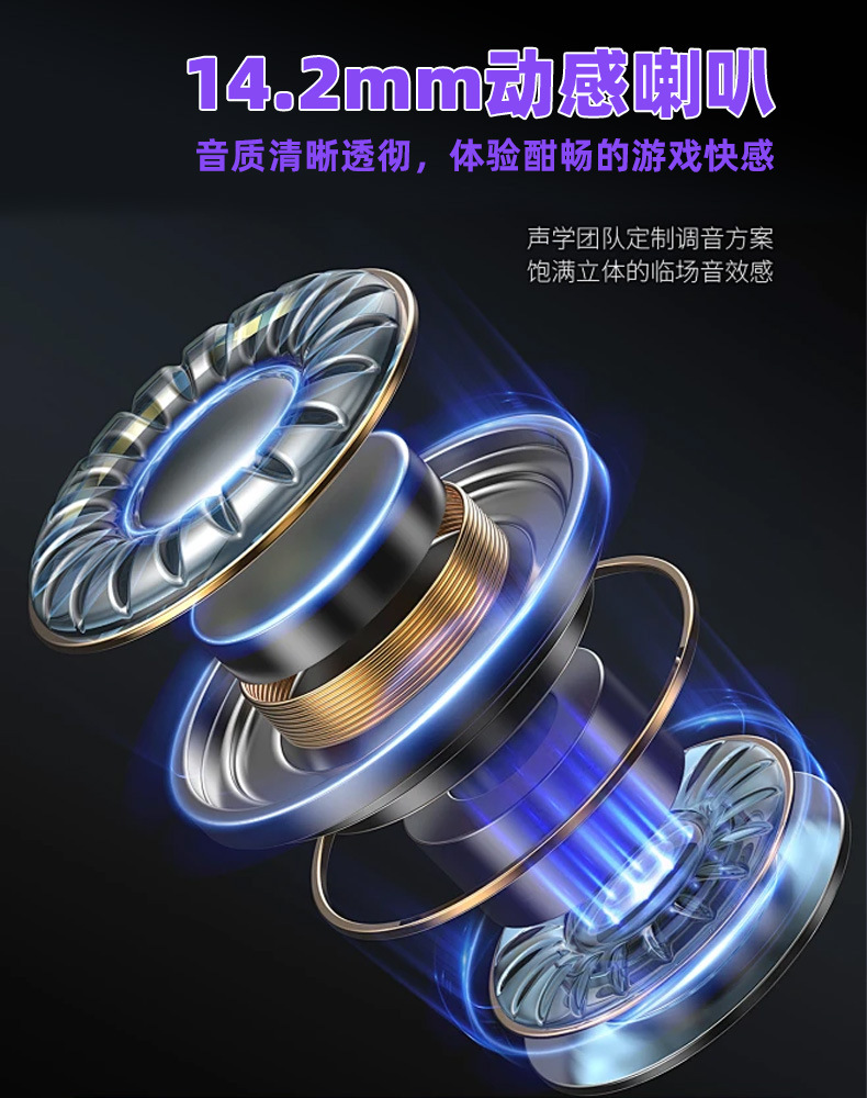 Bluetooth wireless headphones AI translation headphones over-ear ultra long battery life, large battery non-in-ear wireless Bluetooth headphones