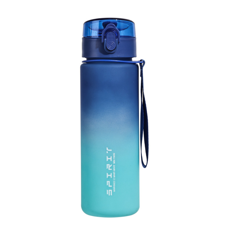 Nuevo taza de agua gradiente a prueba de fugas a prueba de caídas taza de agua portátil de gran capacidad para estudiantes kettle deportivo taza resistente al calor de alto valor facial