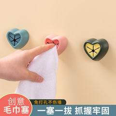 Heartfelt storage towels for the bathroom without drilling, wiping cloths for wall-mounted towel racks in the kitchen and bathroom, face towels