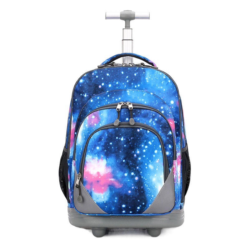 Transfronterizo popular estudiante de secundaria trolley mochila subir escaleras chico mujer de gran capacidad 8-16 años estudiante de secundaria