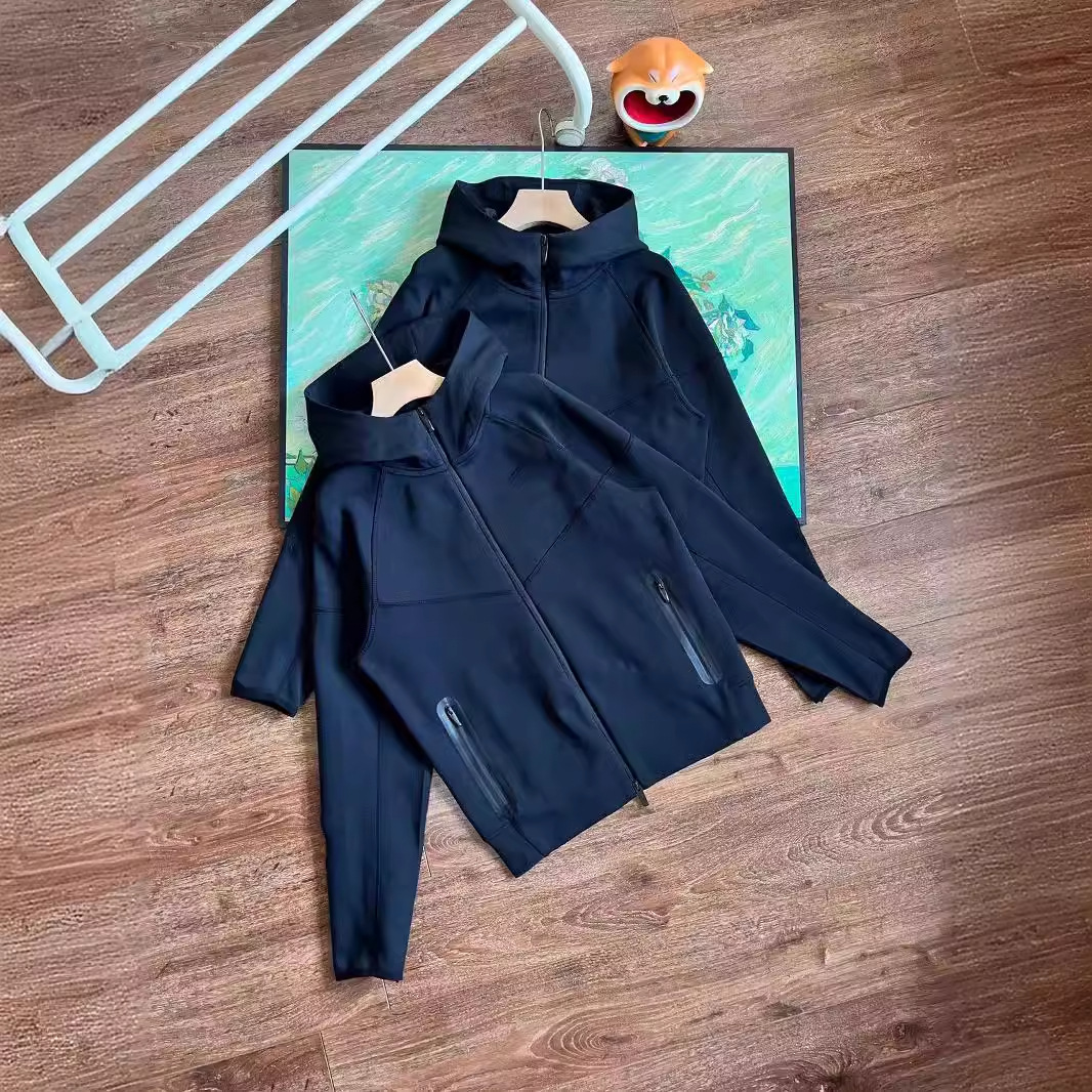 Sweat-shirt cardigan printemps et automne avec veste de sport décontractée à capuche zippée imprimée_voghion.com