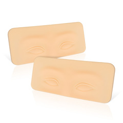 Eyes and Eyebrows Practice Skin Texture Embroidery Thick 3D Linked Eyelid Silicone Practice Block Half