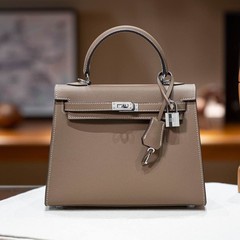 2025年ニューモデル ケリーセカンドジェネレーション 25cm 高級レディースバッグ 第一層牛革 アウターシーム 手のひら模様 シングルショルダー クロスボディハンドバッグ