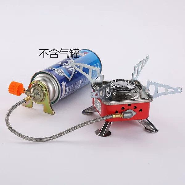 Outdoor Mini Sifang Stove Gas Stove Portable Folding Cartridge Stove Camping Stove Head Cooking Water Cookware
