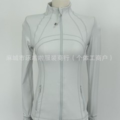 lulu25 新しいスタンドカラーブラッシュ df スポーツフィットネスヨガウェアスリムフィット女性の日焼け止め服