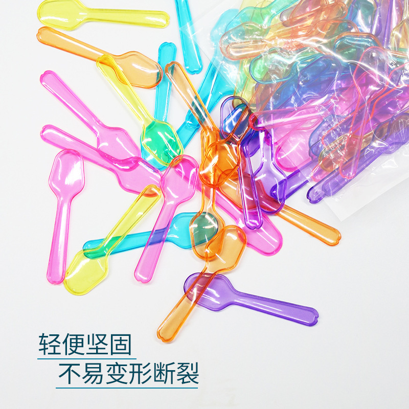 Cross-Border Popular 1000 Disposable Colorfulful Spoons Plastic Mini Tasting Spoons Yogurt Spoons Ice Cream Spoons Pudding Cross-Border Popular 1000 Disposable Colorfulful Spoons Plastic Mini Tasting Spoons Yogurt Spoons Ice Cream Spoons Pudding