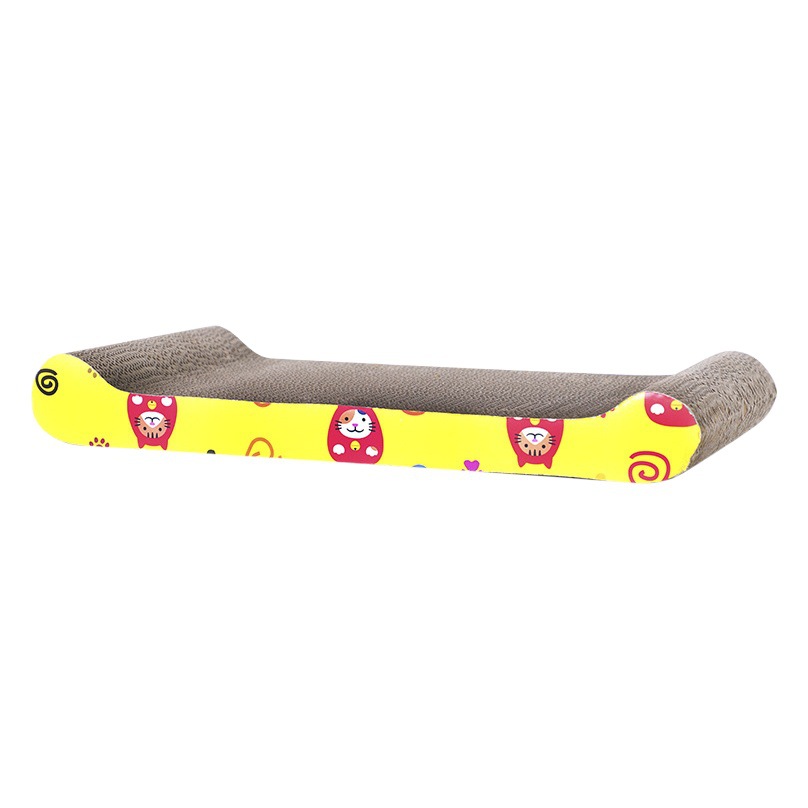 Rascador para gatos de papel corrugado, amoladora para garras sin caspa, nido para gatos, juguete para gatos, tablero para garras de gato, suministros para mascotas resistentes al desgaste, cama para gatos