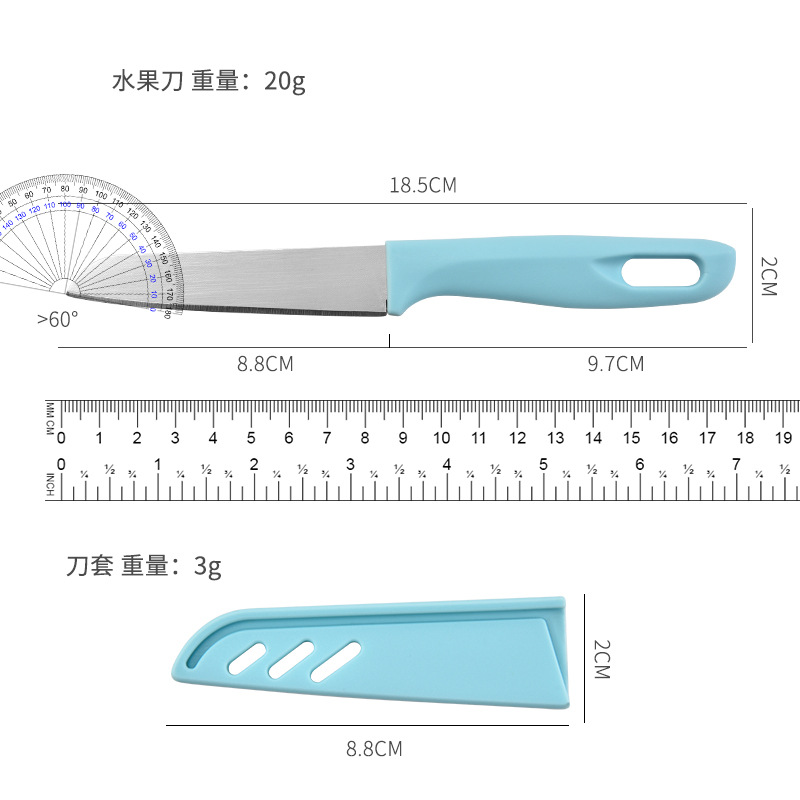 Fabricante al por mayor cuchillo pelador cuchillo de fruta conveniente cuchillo pelador multifuncional de acero inoxidable cuchillo pelador de frutas con cubierta de cuchillo