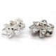 Hengchuang accessories pattern rotating zinc alloy high-leg buttons personality fashion Diamond-embedded metal buttons in stock wholesale