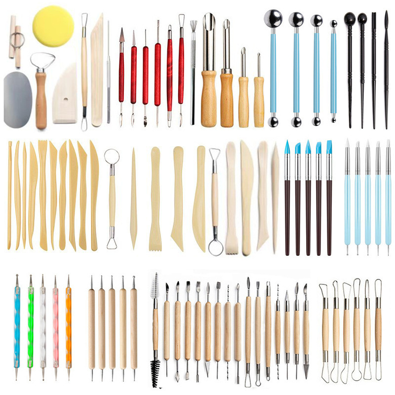 Children's Pottery Tool Set, Stone Plastic Clay, Soft Clay Sculpture Knife, DIY Carving Knife, Cross-Border Wholesale Children's Pottery Tool Set, Stone Plastic Clay, Soft Clay Sculpture Knife, DIY Carving Knife, Cross-Border Wholesale