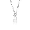 Lock, necklace, brand chain for key bag  hip-hop style, 2022, simple and elegant design, internet celebrity